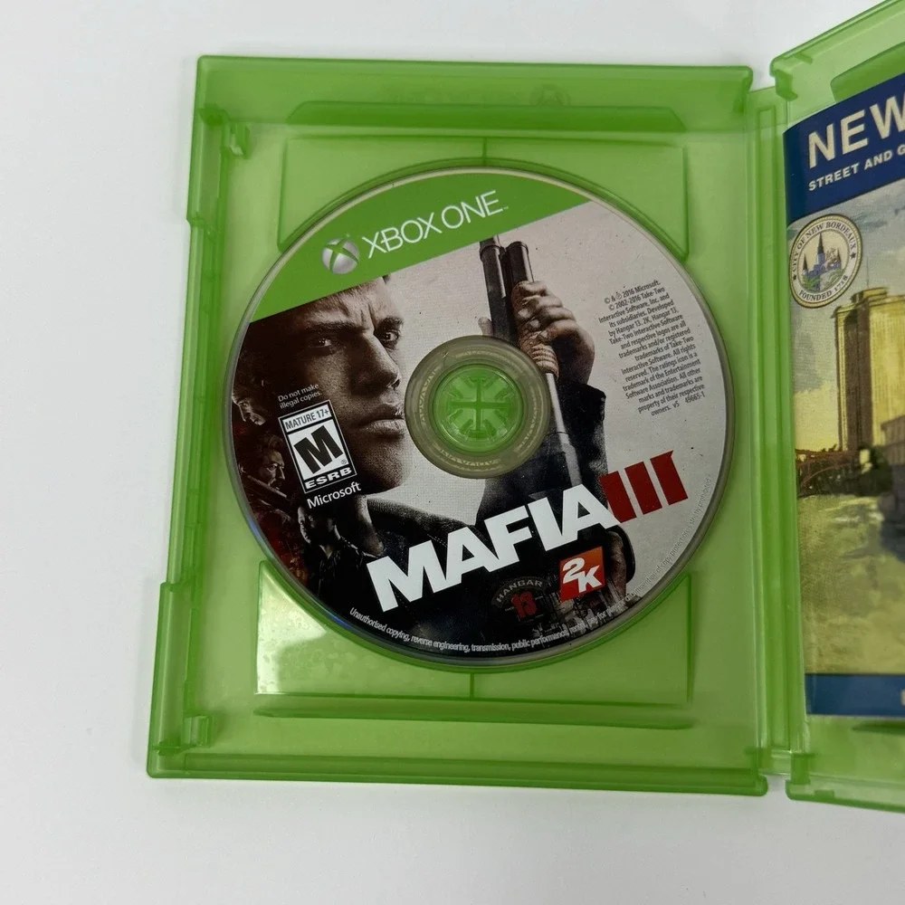 Mafia III 3 (Microsoft Xbox One, 2016) CIB w/ Map Tested Working